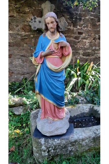 Statue du Sacré Coeur de Jésus 72 cm